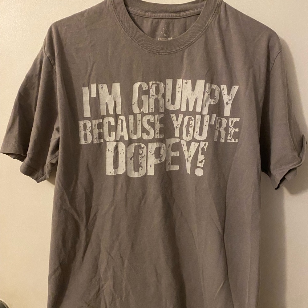 Disney Grumpy Graphic Tee - Gray